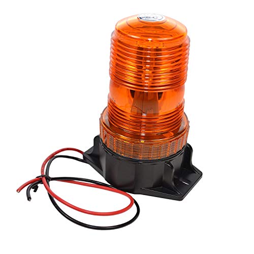 Hqrp 30-Led 360 Degrees Mini Beacon Amber Warning Strobe Light Works With Toyota Cushion Forklift 7Fgcu70 / 8Fgcsu20 / 8Fgcu15 / 8Fgcu18 / 8Fgcu20 / 8Fgcu25 / 8Fgcu30 / 8Fgcu32 #TOP2