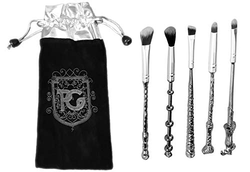 Kit 5 Pincéis Varinhas Mágicas Harry Potter - Pink Gloss
