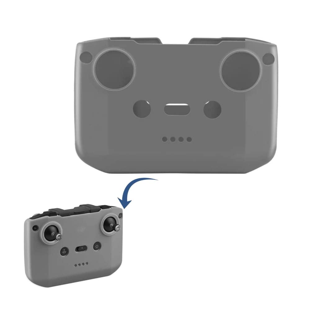 GetZget® Remote Controller Transmitter Silicone Protective Cover for DJI Flip/Mini 2/ Neo/Mavic Air 2/ Air 2s/ Mavic 3/ RCN1/N2/N3 Accessories (Grey)-image-6