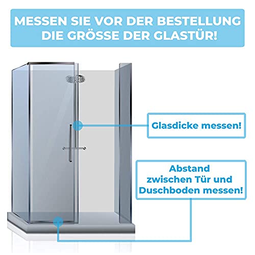 2x 118cm Duschtürdichtung mit Glasstärke 5mm / 6mm / 7mm / 8mm | Ersatz Duschdichtung mit Cuttermesser zum Zurechtschneiden GRATIS dazu! - Image 7