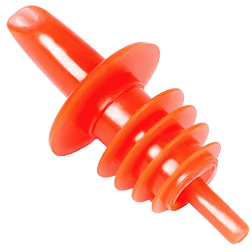 (12-PCS-Red) Free Flow Liquor Pourers Bottle Pour Spouts Speed Pourers