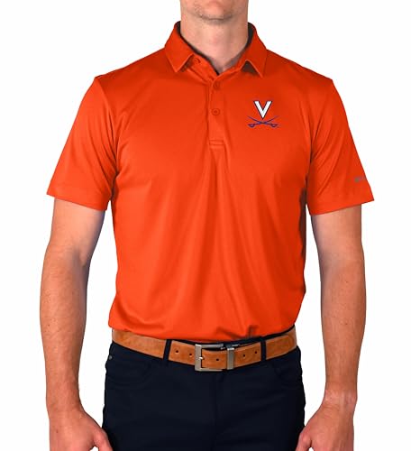 Columbia Univ of Virginia Golf Men's Lightweight Casual Golf Polo2