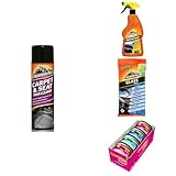 ArmorAll Interior Car Cleaning Kit, Includes 1x Carpet & Seat Foam Cleaner 500 ml, 1x Gloss Finish Protectant 500 ml, 20 Glass Wipes and 4 Assorted Air Fresheners Cans, Ideal for Car Detailing