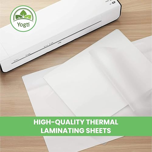 Yogti Thermal Laminating Sheets, Clear Thermal Laminating Pouches – 9 x 11.5 Inches, 3 Mil Thickness, 200 Pack – Letter Size, Crystal Clear Finish, Smooth & Durable – 200 Pack image 7