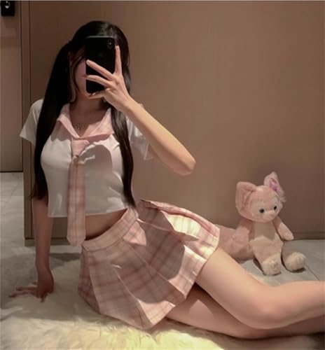 コスプレ セーラー服 4点セット セクシー エロ エッチ 過激 海軍 JK 制服 女子高校生 女子高生 半袖 可愛い かわいい チアガール トップス ミニスカート かわいい 仮装 コスチューム セット 衣装 服 製服 学生服 清純 学園祭 文化祭 ハロウィン クリスマス 人気 女装 - 画像5