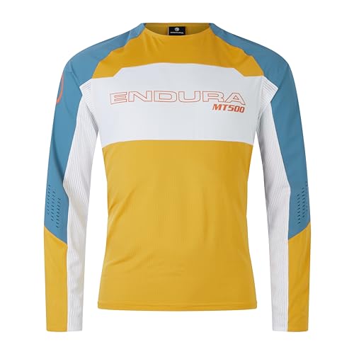 Endura MTB-Jersey Langarm MT500 Burner Lite Gelb Gr. S