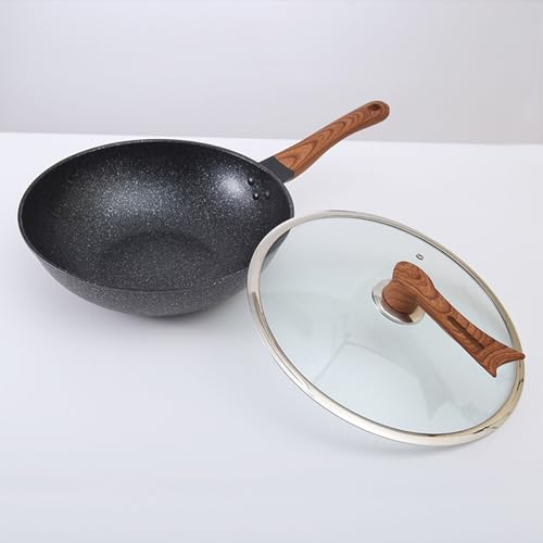 Wok de Piedra Médica, Antiadherente con Tapa, 32 cm miniatura 7