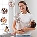 vrbabies Double Ring Sling Baby Carrier for Newborn to Toddler,Adjustable Muslin Infant Wearing Wraps Carrier, Sling Holder Carrier Scarf, Ideal Baby Gift for New Parents (Light Grey)