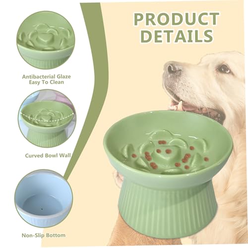 Gamelle créative en céramique pour chat avec base stable et lourde