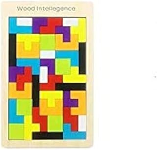 لعبة بازل تيتريس الخشبية 40 قطعة من العاب تحفيز العقل للاطفال تعليمية خشبية تانغرام 6 سنوات فاكثر