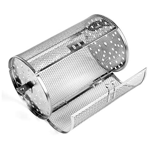 Edelstahl Ofenbraten Korb Rotisserie Grill Korb Elektrisch Röstkäfig rotierende Backkäfig -Grillkorb für Elektroofen Kaffeebohnen Erdnuss BBQ mit Geschenkbox 8 Zoll – Bild 8