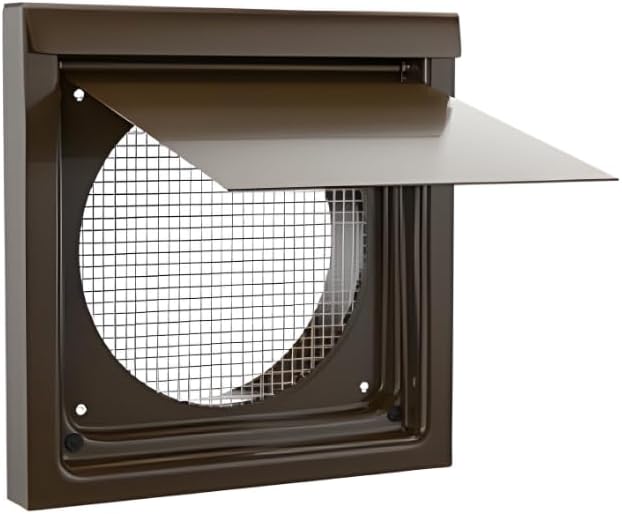 InOvate 6” Premium Wall Vent (No Collar) (Black)