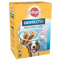 PEDIGREE DentaStix Medium Dog Treats Daily Oral Care Dental Chews 28 Pack