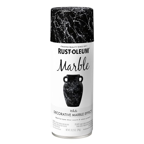 Rust-Oleum 372487 Specialty Marble Spray Paint, 10.25 oz, White