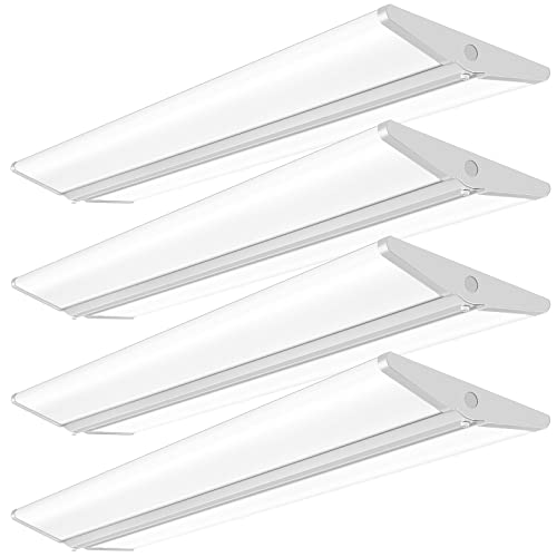 ANTLUX 72W 4FT LED Wraparound Light, Ultra Slim LED Shop Garage Lights Flush...