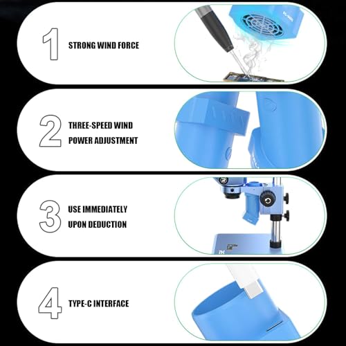 Extracteur d'échappement de microscope réglable 3 vitesses laboratoire - 5