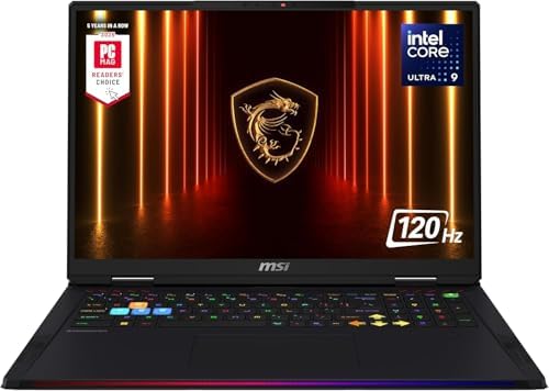MSI Raider 18 HX AI (2025) 18" UHD+ mini LED 120Hz Gaming Laptop,...