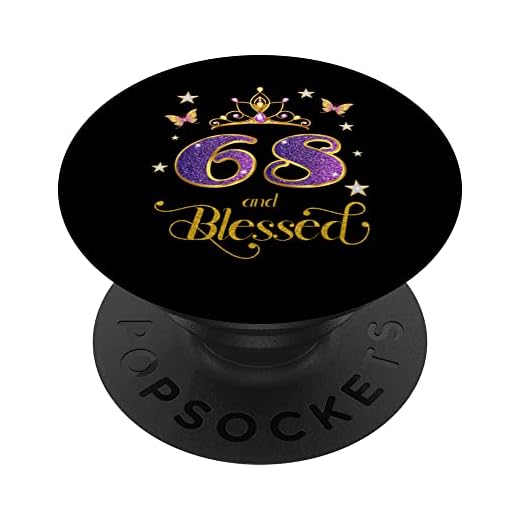 68 y Beato 68 Años Cumpleaños 68 PopSockets PopGrip Intercambiable