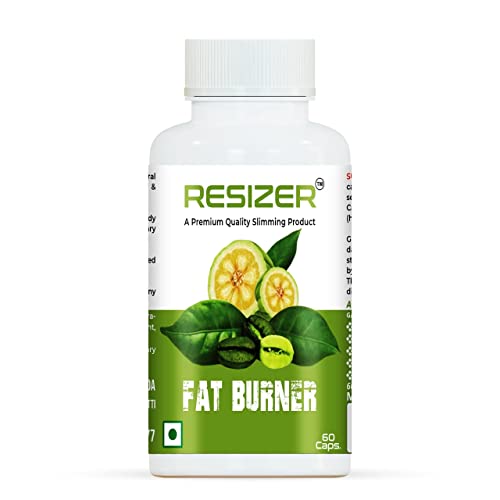 Pharma Science Resizer 100% Natural Fat Burner for Weight Loss | Garcinia Cambogia, Green Coffee Bean Extract – Immunity Boost, Energy Enhancer & Weight Loss Supplements for Women & Men – 60 Capsules