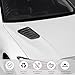 Gdnecad 2PCS Car Hood Air Vent Cover, Automotive Engine Hood Vent Kit Air Flow Intake Trim Cover, Engine Cooling Intake Vents Decoration Universal Exterior Accessories for Most Cars (Carbon Fiber)