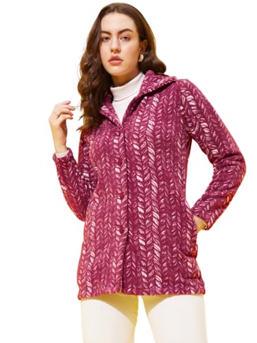 Image of Modeve Women Printed Full Sleeve Jacket for Winter