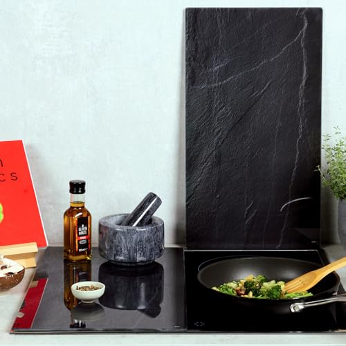 KESPER | Multi-Glasschneideplatte, Material: Glas, Maße: 52 x 30 x 0,8 cm, Motiv: Schiefer, Farbe: Dunkelgrau | 36523 13 – Ansicht 6