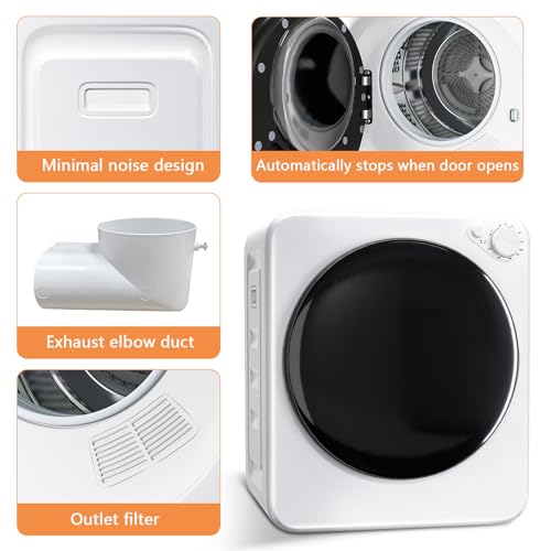 Image of DOGHLY Portable Washer and Dryer Combo Set, 1.8 Cu.Ft Portable Clothes Dryers,18lbs Twin Tub Washing Machine, Compact Washer and Dryer for Apartment, RV, Dorm