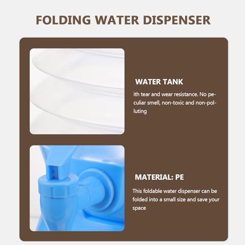 Distributeur d'eau pliable 5l bleu étanche contre le manque d'eau - 6