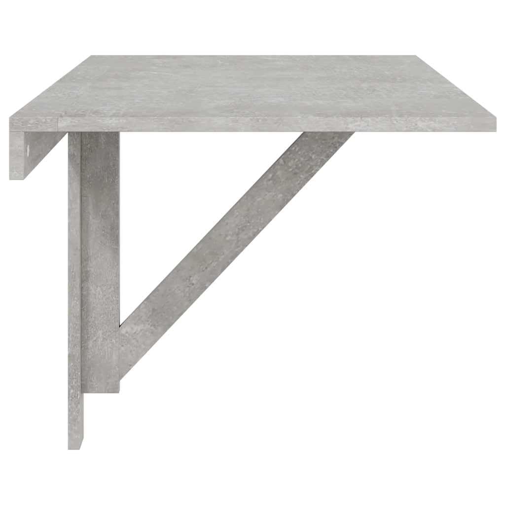 vidaXL Tavolino Muro Pieghevole Grigio Cemento 100x60x56cm Multistrato