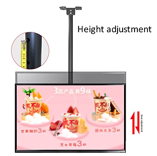Support plafond TV double écran inclinable pour supprimer les reflets et optimiser la visibilité