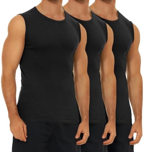 FALARY 3er/6er Pack Unterhemd Herren Baumwolle Tank Top Unterhemden S-5XL | Athletic Muskelshirts, Männer Unterhemden, Mehrfarbig, Gym