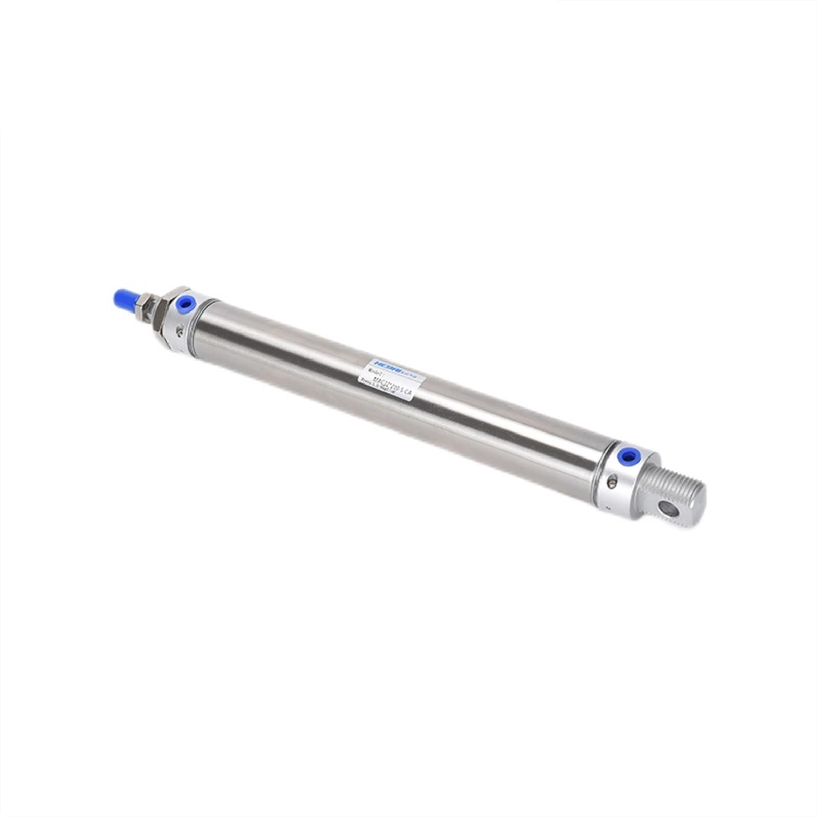 Mini cilindro neumático de acero inoxidable con amortiguador Cilindro neumático Diámetro MAC16 Carrera 25-300 mm Cilindro de aire(200mm Stroke)