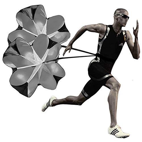 Kaxich 57'' Parachute de Résistance Parapluie de Course pour Football/Athlétisme/Entrainement à la Vitesse/Endurance