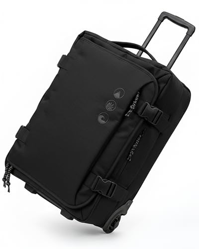 SONS OF ALOHA Handgepäck Koffer 55x40x20cm mit Rollen - Kane Bordgepäck leicht recyceltes Meeresplastik schwarz passend für Ryanair, Lufthansa, Eurowings