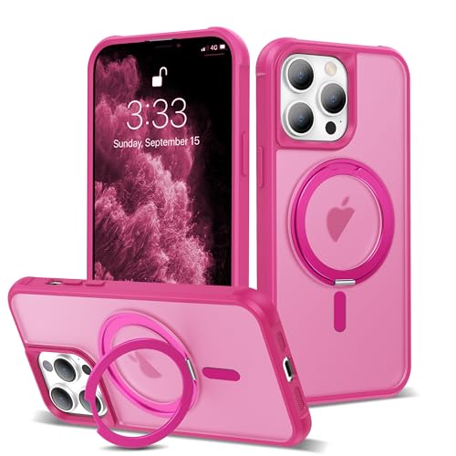 Image of Compatible with iPhone 11 Pro Max Case with Stand 6.5 inch,Rose Red
