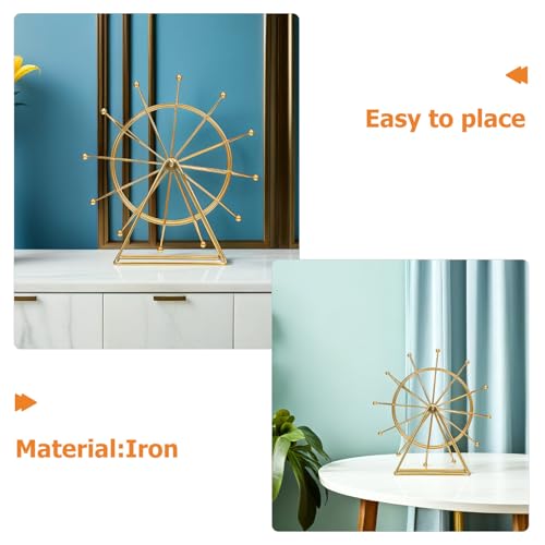 Modèle artisanal de grande roue en fer décoration de table haut de gamme