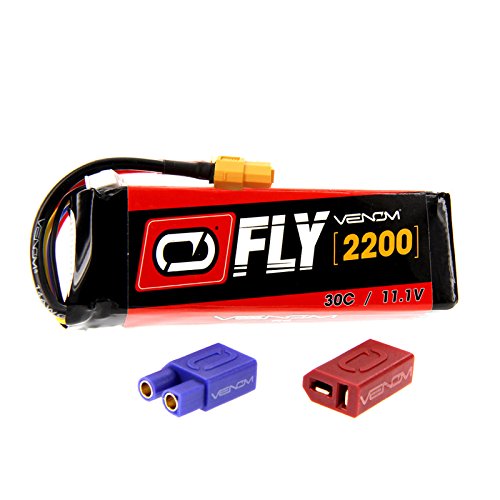 Venom Racing 25077 Fly 30C 3S 2200mAh 11.1V Lipo Battery with Universal 2.0 Plug