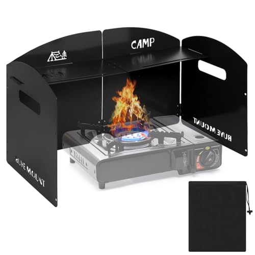 ZBHANSHUIS Black Camping Stove Windscreen