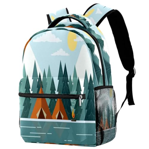 Sac à dos d'école multicolore de 29.4x20x40cm pour adolescents
