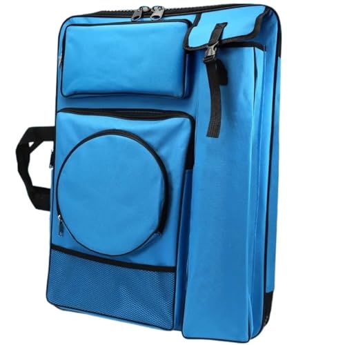 ANQKYO Kunstmappe Tasche Kunst-Portfolio-Tasche Blau