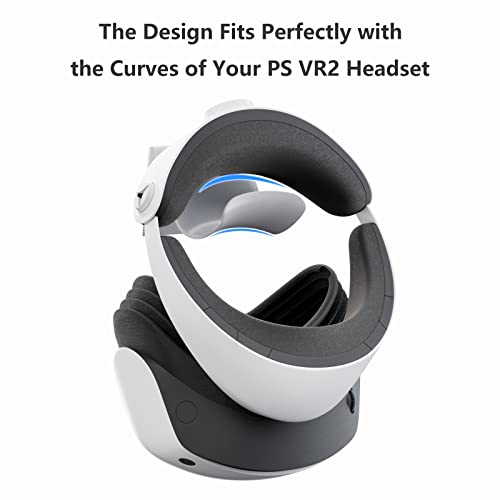 Hosanwell PS VR2 Wall Mount, PS VR2 Stand with 2 Way Magnetic Charging Cable, 2 Free-Positioning Con