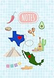 Nostalgic MEXICO and TEXAS Notes Agenda: Daily Monthly, Weekly, Goals, Setting Planner, Habit Trackers, Time Management, Productivity Organizer, Journal