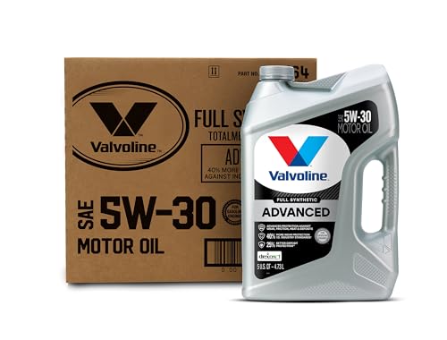 Image of Valvoline Advanced Full Synthetic SAE 5W-30 Motor Oil 5 QT, Case of 3