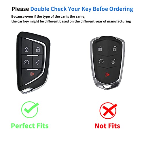Tpu Key Fob Case Cover Suitable For 2020 To 2022 Cadillac Ats Ct5 Ct6 Xt4 Xt5 Xts Smart Remote Fob Key #TOP1