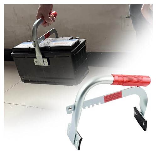 Car Battery Carrier Heavy Duty Car Battery Removal Tool with Adjustable Jaws (4.5-7.5 Inch) & Non-Slip Grip Universal Batterries Handle Fit for Most Cars/Trucks Batteries