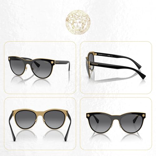 Versace VE2198 MEDUSA CHARM Round Sunglasses For Women +BUNDLE with ACCESSORY EYEWEAR KIT3