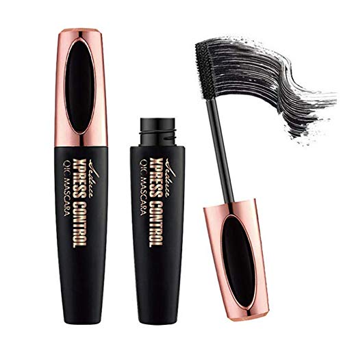 Waterproof 4D Fiber Mascara, 4D Silk Fiber Lash Mascara, Luxuriously Longer Thicker, Voluminous Eyelashes, Lasting All Day, Smudge-Proof Eyelashes