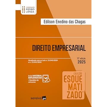 Capa do livro Coleção Esquematizado - Direito Empresarial - 12ª Edição 2025