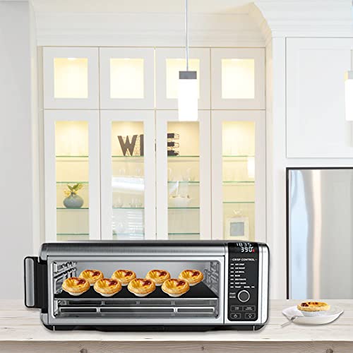 for Ninja Foodi Reusable Air Fryer Liners 12x12inch Non-Stick，Bottom of Toaster Oven Mat,3x Liners + 3x Mesh Sheets, Baking/Microwave/Grill,450°F,Pre-Cut Square for SP101/SP201/SP301/SP351