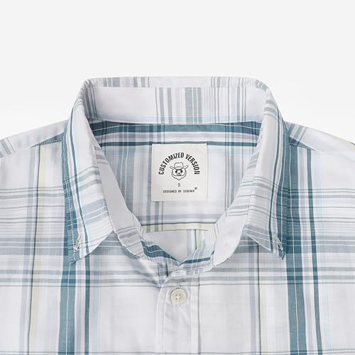 Dubinik®Mens Shirts Long Sleeve Shirts for Men Casual Button Down Vintage Plaid Pocket Soft Mens Button Up Shirts Long Sleeve – Bild 5